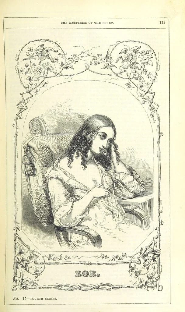 An illustration from The Mysteries of the Court of London, 1850, leaf 127