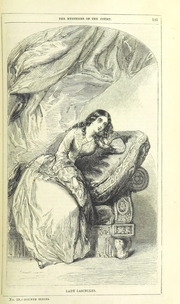 An illustration from The Mysteries of the Court of London, 1850, leaf 159