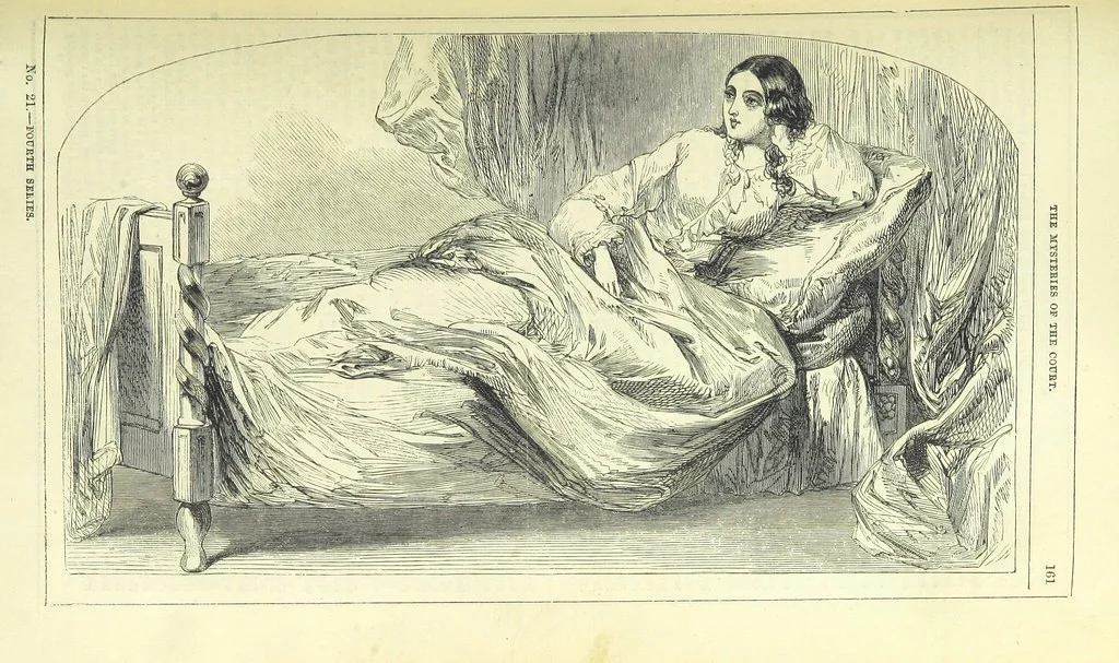 An illustration from The Mysteries of the Court of London, 1850, leaf 175