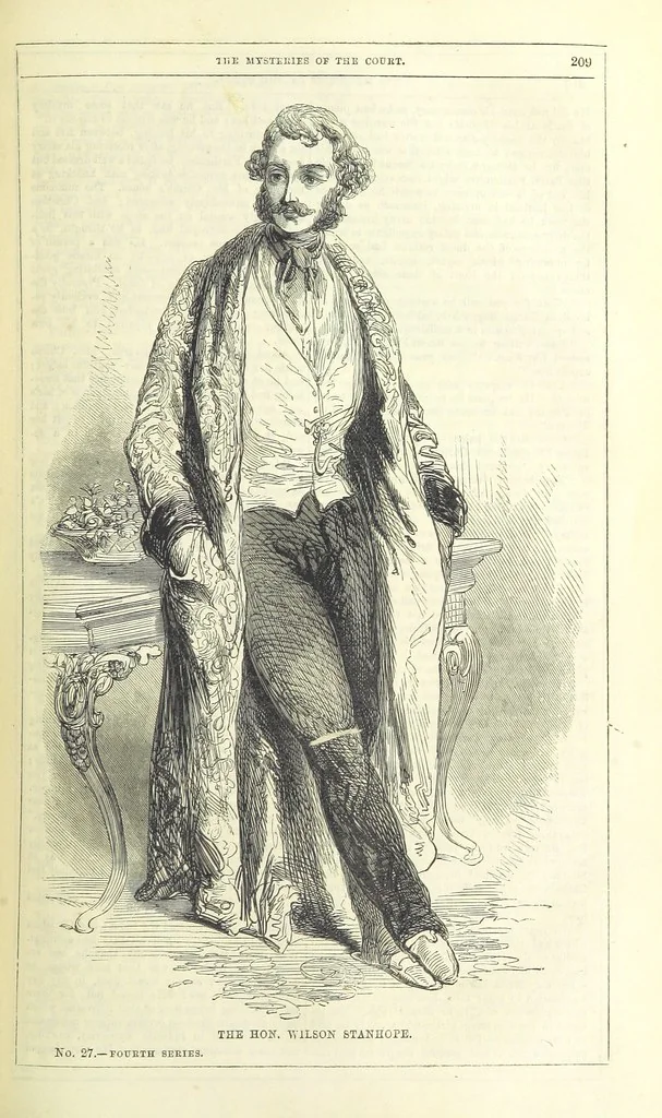 An illustration from The Mysteries of the Court of London, 1850, leaf 223