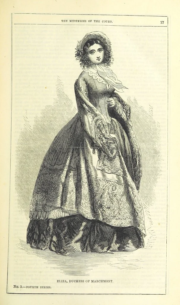 An illustration from The Mysteries of the Court of London, 1850, leaf 31