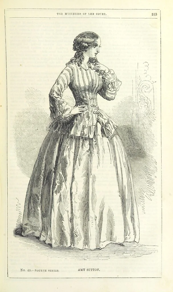 An illustration from The Mysteries of the Court of London, 1850, leaf 327