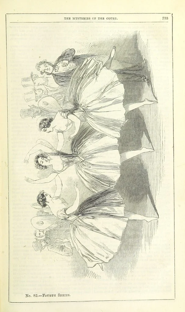 An illustration from The Mysteries of the Court of London, 1850, leaf 671
