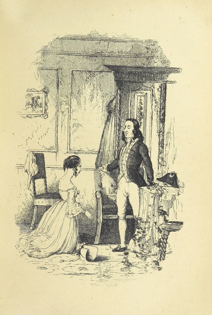 An illustration from Pickwick abroad; or, the Tour in France ... Illustrated with forty steel engravings by Crowquill, and thirty-three wood cuts, 1864, leaf 203