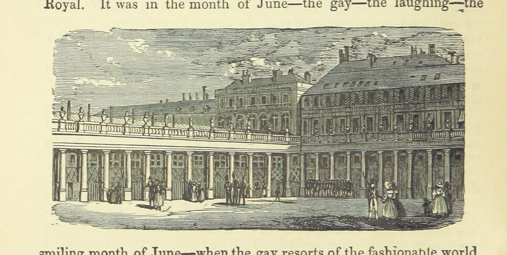 An illustration from Pickwick abroad; or, the Tour in France ... Illustrated with forty steel engravings by Crowquill, and thirty-three wood cuts, 1864, leaf 252