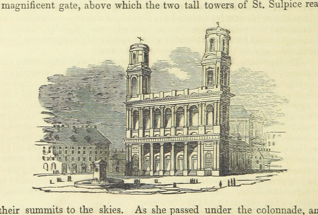 An illustration from Pickwick abroad; or, the Tour in France ... Illustrated with forty steel engravings by Crowquill, and thirty-three wood cuts, 1864, leaf 288
