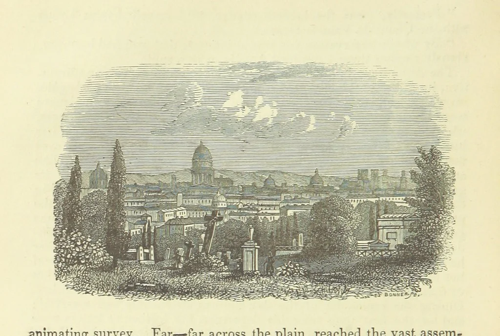 An illustration from Pickwick abroad; or, the Tour in France ... Illustrated with forty steel engravings by Crowquill, and thirty-three wood cuts, 1864, leaf 510
