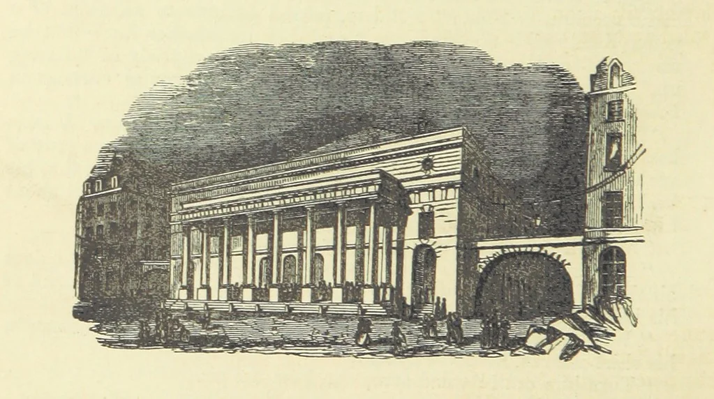 An illustration from Pickwick abroad; or, the Tour in France ... Illustrated with forty steel engravings by Crowquill, and thirty-three wood cuts, 1864, leaf 532