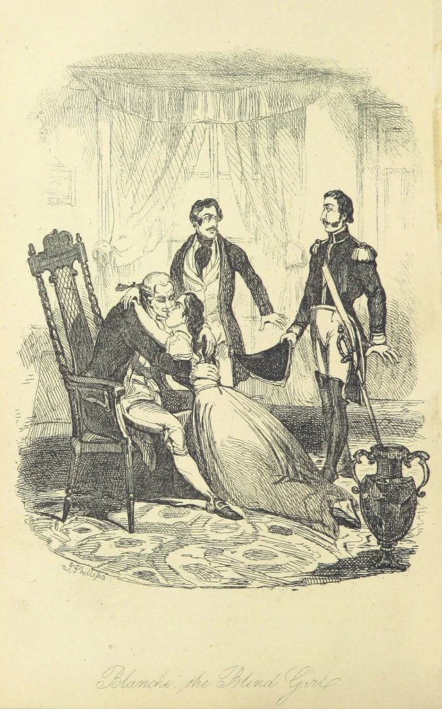 An illustration from Pickwick abroad; or, the Tour in France ... Illustrated with forty steel engravings by Crowquill, and thirty-three wood cuts, 1864, leaf 548
