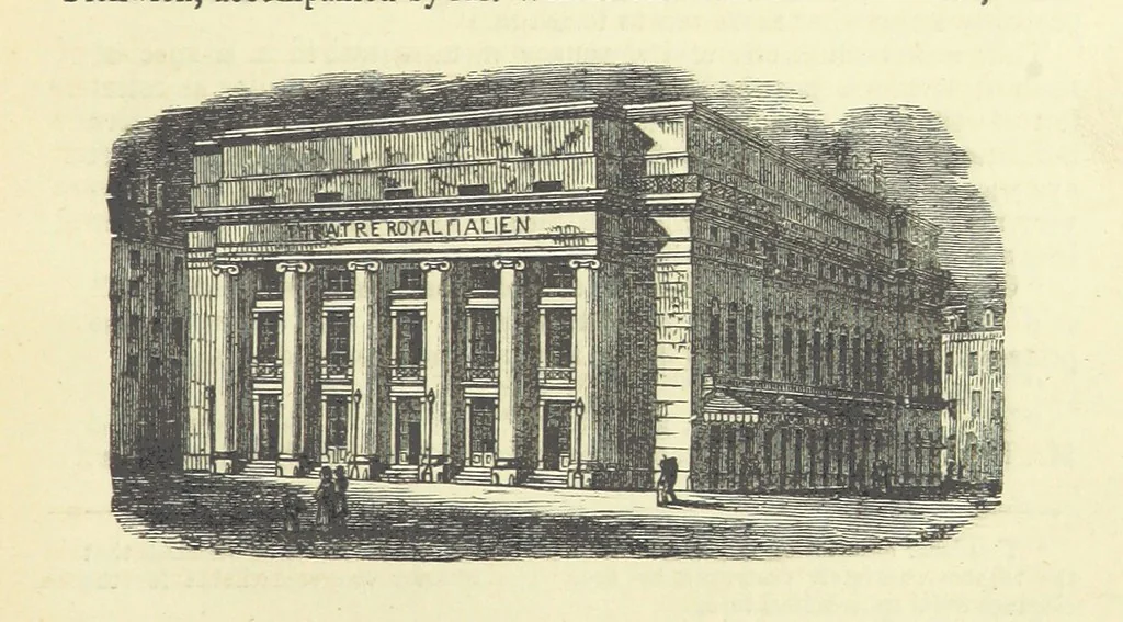 An illustration from Pickwick abroad; or, the Tour in France ... Illustrated with forty steel engravings by Crowquill, and thirty-three wood cuts, 1864, leaf 553