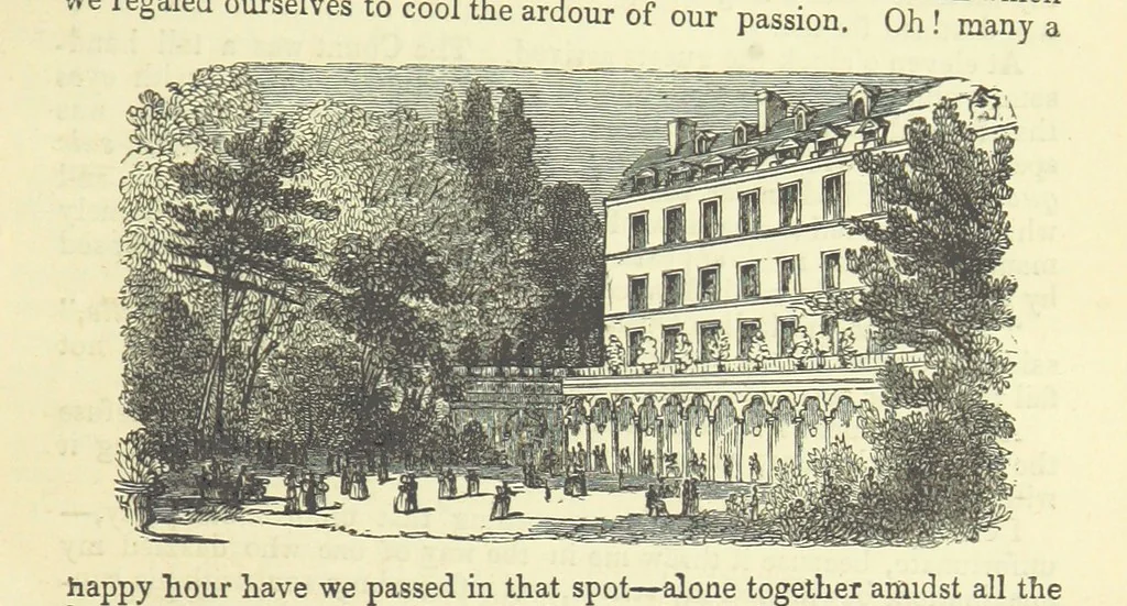 An illustration from Pickwick abroad; or, the Tour in France ... Illustrated with forty steel engravings by Crowquill, and thirty-three wood cuts, 1864, leaf 653