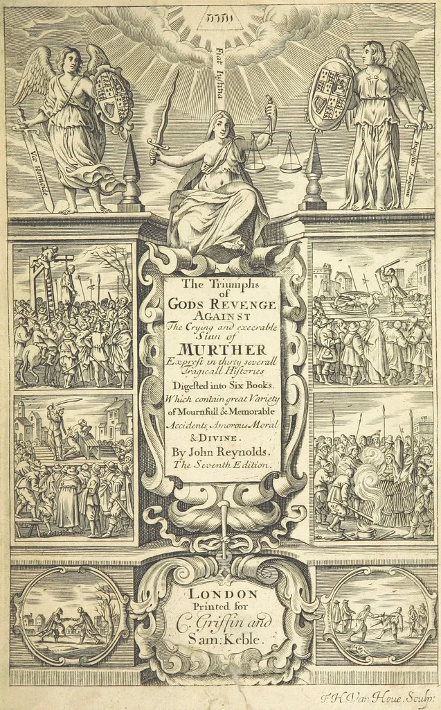 An illustration from The Triumphs of Gods Revenge against the Crying and Execrable Sin of ... Murther ... The seventh ... edition. Whereunto are added ... copper plates, 1704, leaf 11