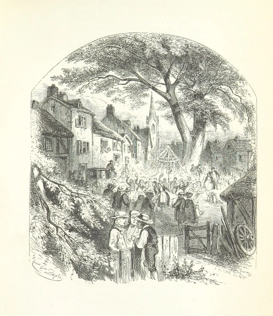 An illustration from The Rhyme and Reason of Country Life: or, selections from fields old and new. By the author of “Rural Hours,” etc, 1856, leaf 127