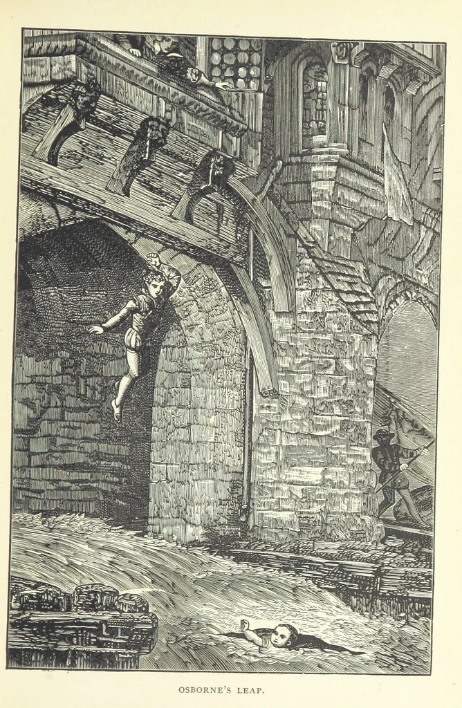 An illustration from Young Folks' History of London ... Illustrated, 1884, leaf 205