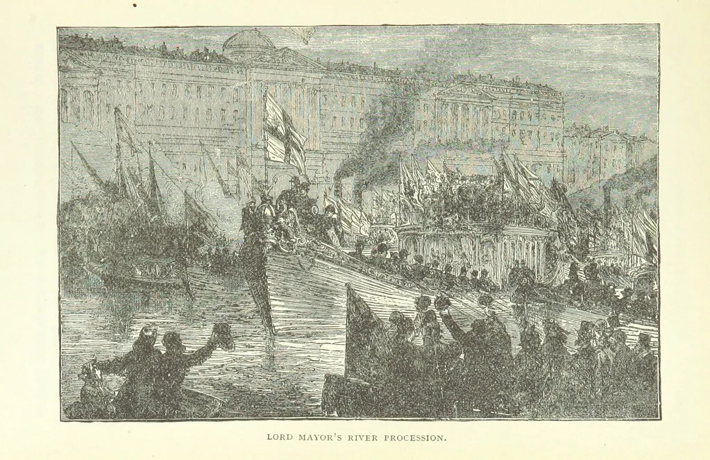 An illustration from Young Folks' History of London ... Illustrated, 1884, leaf 255