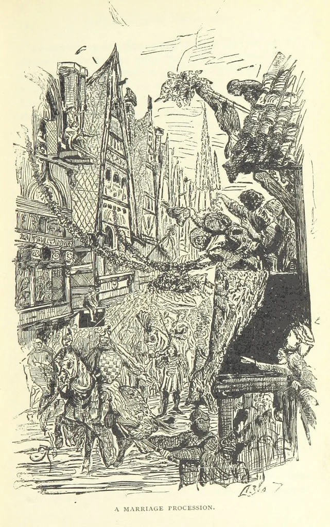 An illustration from Young Folks' History of London ... Illustrated, 1884, leaf 59