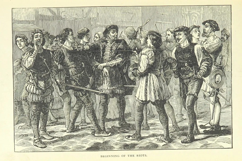 An illustration from Young Folks' History of London ... Illustrated, 1884, leaf 85