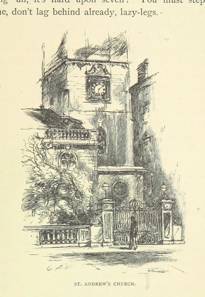 An illustration from About England with Dickens ... With ... illustrations, 1883, leaf 177