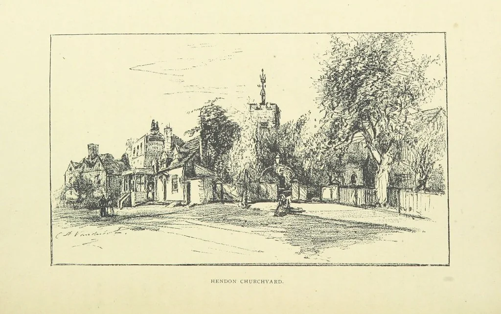 An illustration from About England with Dickens ... With ... illustrations, 1883, leaf 196