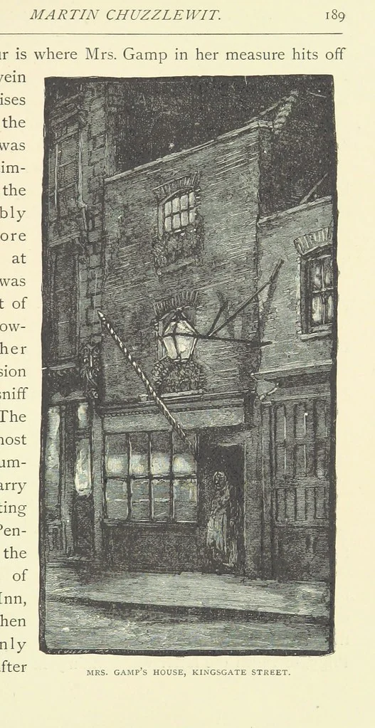 An illustration from About England with Dickens ... With ... illustrations, 1883, leaf 231