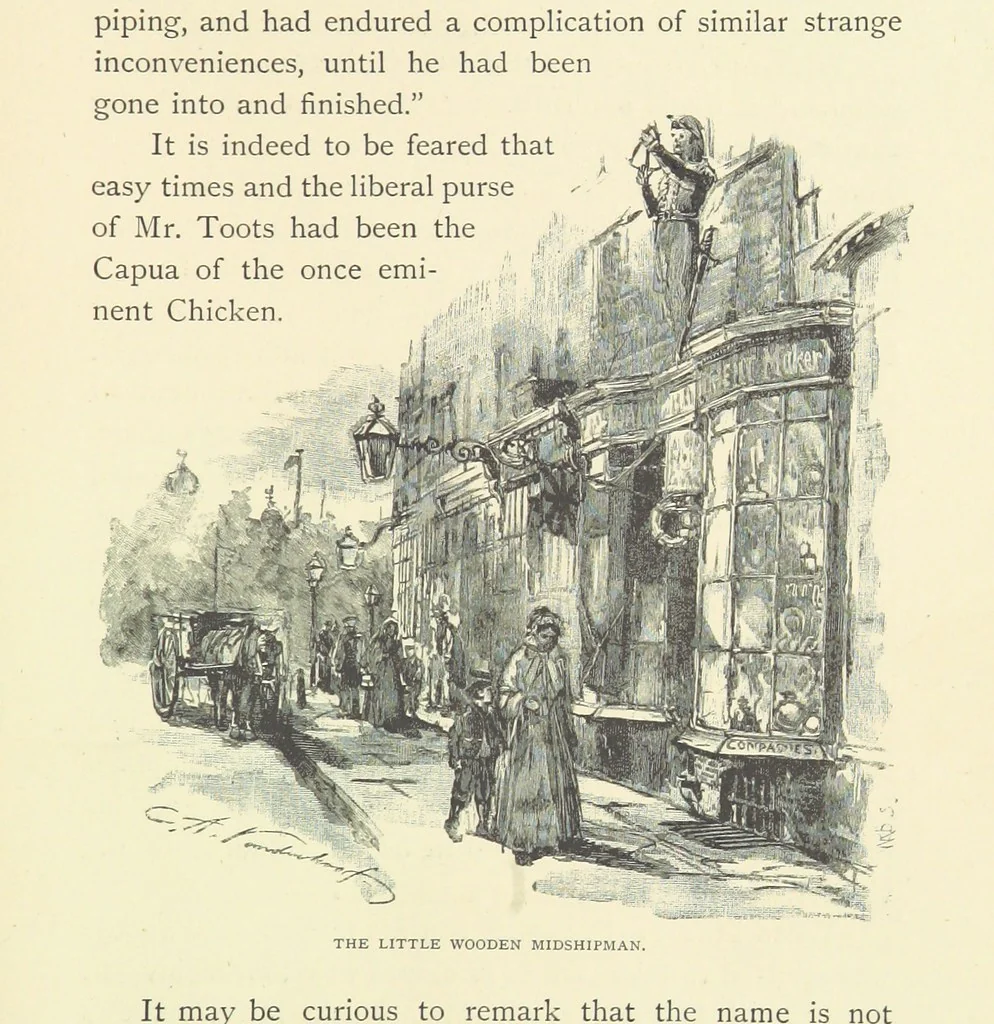An illustration from About England with Dickens ... With ... illustrations, 1883, leaf 269