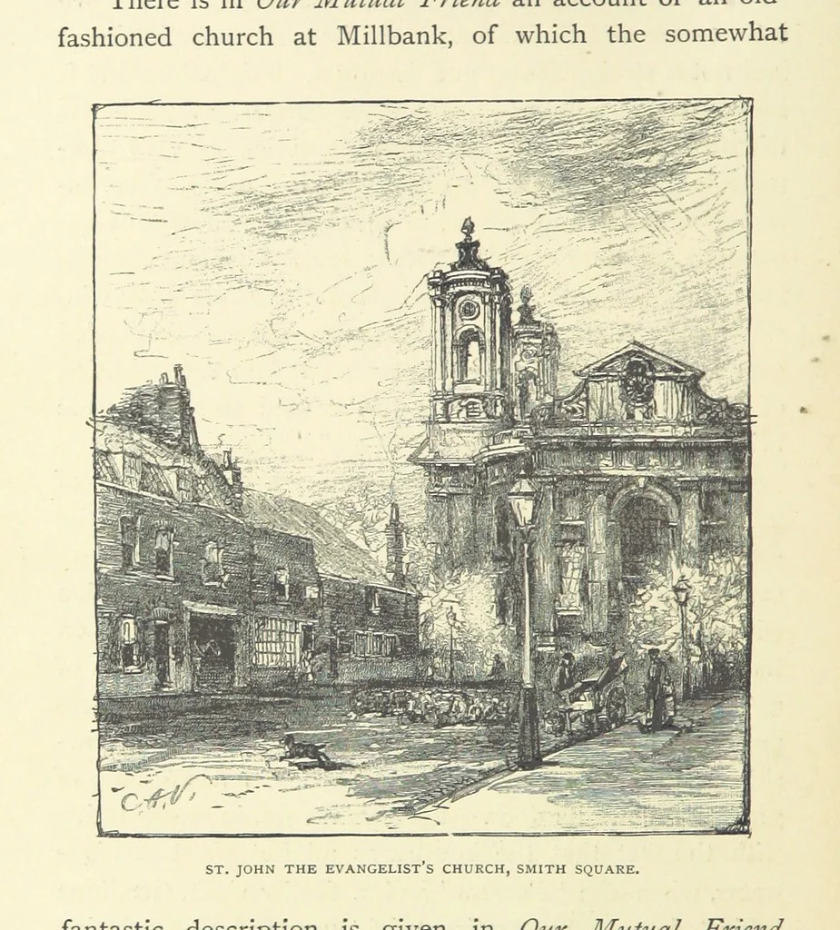 An illustration from About England with Dickens ... With ... illustrations, 1883, leaf 298