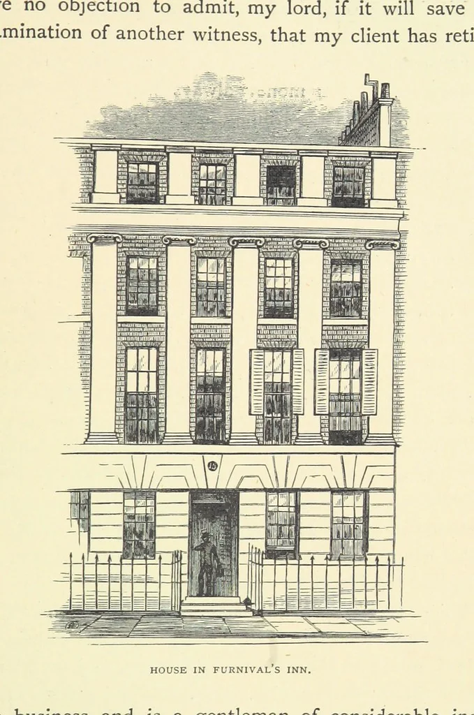 An illustration from About England with Dickens ... With ... illustrations, 1883, leaf 351