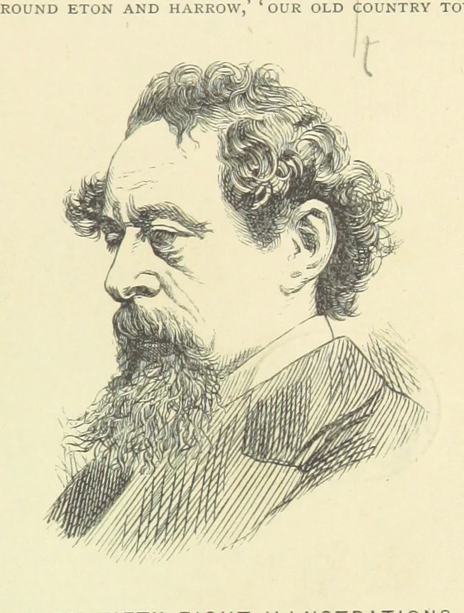 An illustration from About England with Dickens ... With ... illustrations, 1883, leaf 9