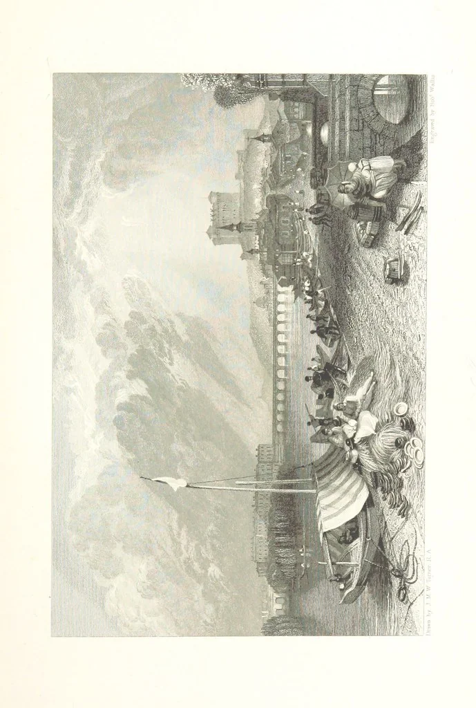 An illustration from Liber Fluviorum; or, River Scenery of France. Depicted in sixty-one line engravings from drawings by J. M. W. Turner ... With descriptive letter-press by Leitch Ritchie; and a biographical sketch by Alaric A. Watts, 1857, leaf 151