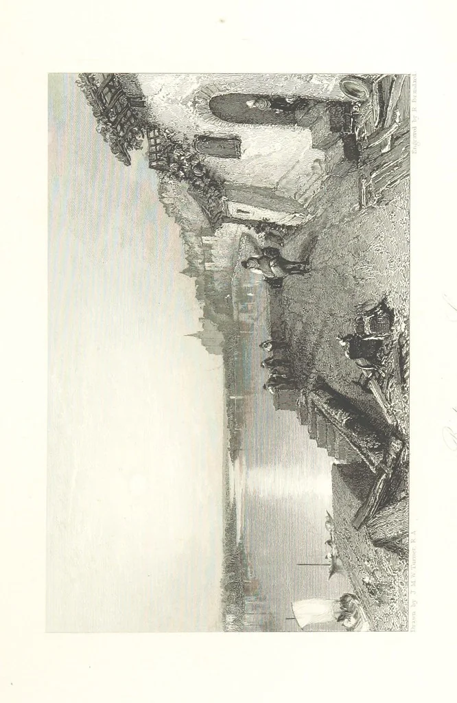 An illustration from Liber Fluviorum; or, River Scenery of France. Depicted in sixty-one line engravings from drawings by J. M. W. Turner ... With descriptive letter-press by Leitch Ritchie; and a biographical sketch by Alaric A. Watts, 1857, leaf 157