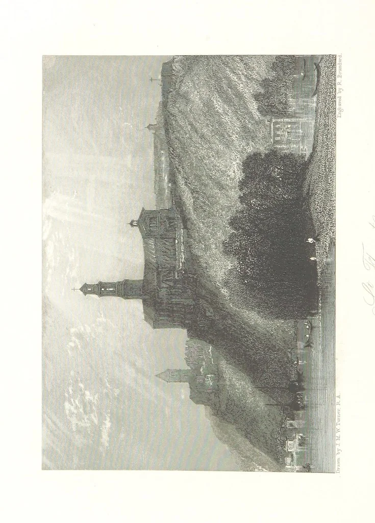 An illustration from Liber Fluviorum; or, River Scenery of France. Depicted in sixty-one line engravings from drawings by J. M. W. Turner ... With descriptive letter-press by Leitch Ritchie; and a biographical sketch by Alaric A. Watts, 1857, leaf 170