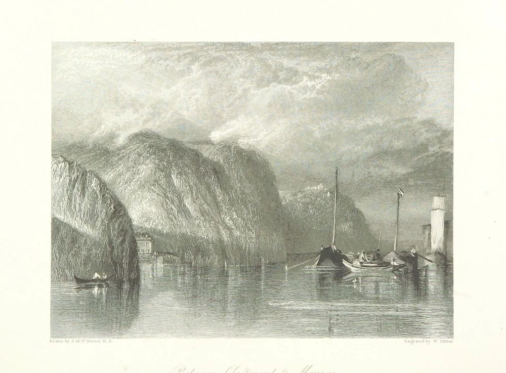 An illustration from Liber Fluviorum; or, River Scenery of France. Depicted in sixty-one line engravings from drawings by J. M. W. Turner ... With descriptive letter-press by Leitch Ritchie; and a biographical sketch by Alaric A. Watts, 1857, leaf 178