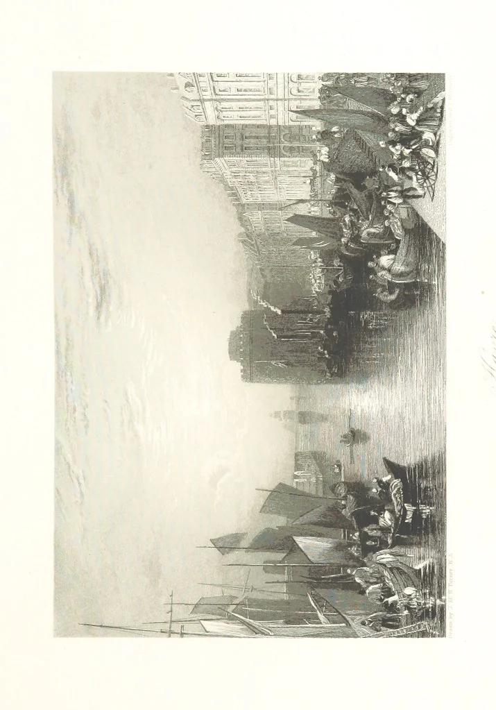 An illustration from Liber Fluviorum; or, River Scenery of France. Depicted in sixty-one line engravings from drawings by J. M. W. Turner ... With descriptive letter-press by Leitch Ritchie; and a biographical sketch by Alaric A. Watts, 1857, leaf 239