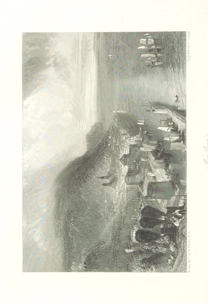 An illustration from Liber Fluviorum; or, River Scenery of France. Depicted in sixty-one line engravings from drawings by J. M. W. Turner ... With descriptive letter-press by Leitch Ritchie; and a biographical sketch by Alaric A. Watts, 1857, leaf 242