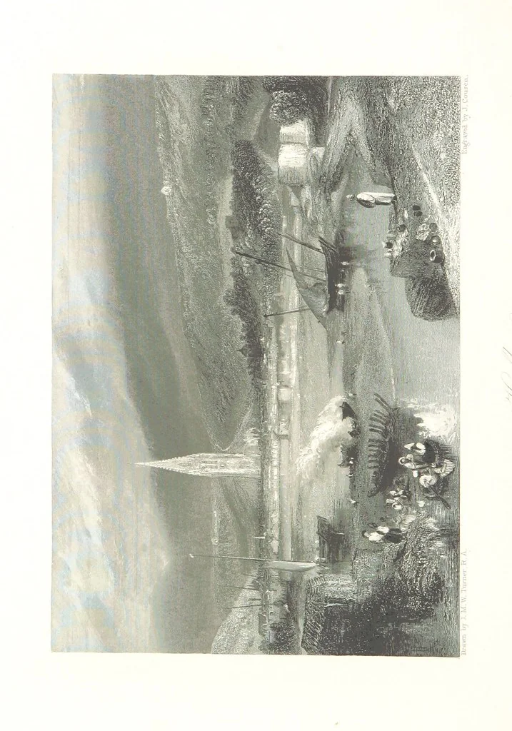 An illustration from Liber Fluviorum; or, River Scenery of France. Depicted in sixty-one line engravings from drawings by J. M. W. Turner ... With descriptive letter-press by Leitch Ritchie; and a biographical sketch by Alaric A. Watts, 1857, leaf 270