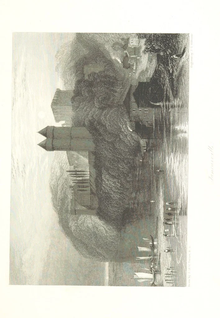 An illustration from Liber Fluviorum; or, River Scenery of France. Depicted in sixty-one line engravings from drawings by J. M. W. Turner ... With descriptive letter-press by Leitch Ritchie; and a biographical sketch by Alaric A. Watts, 1857, leaf 277