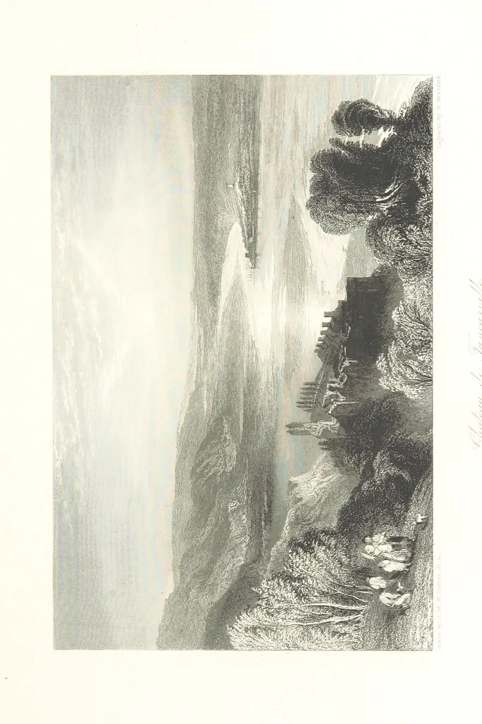 An illustration from Liber Fluviorum; or, River Scenery of France. Depicted in sixty-one line engravings from drawings by J. M. W. Turner ... With descriptive letter-press by Leitch Ritchie; and a biographical sketch by Alaric A. Watts, 1857, leaf 283