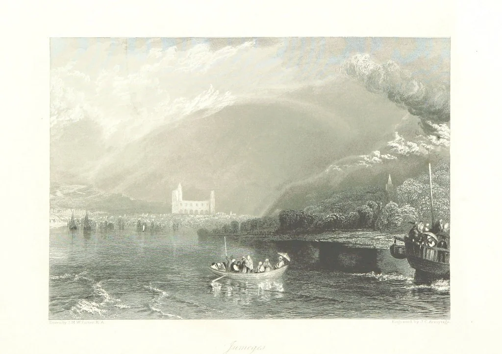 An illustration from Liber Fluviorum; or, River Scenery of France. Depicted in sixty-one line engravings from drawings by J. M. W. Turner ... With descriptive letter-press by Leitch Ritchie; and a biographical sketch by Alaric A. Watts, 1857, leaf 316