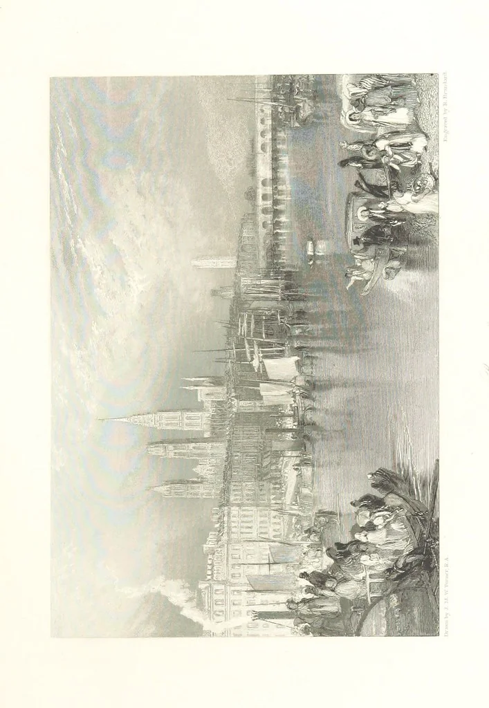 An illustration from Liber Fluviorum; or, River Scenery of France. Depicted in sixty-one line engravings from drawings by J. M. W. Turner ... With descriptive letter-press by Leitch Ritchie; and a biographical sketch by Alaric A. Watts, 1857, leaf 349