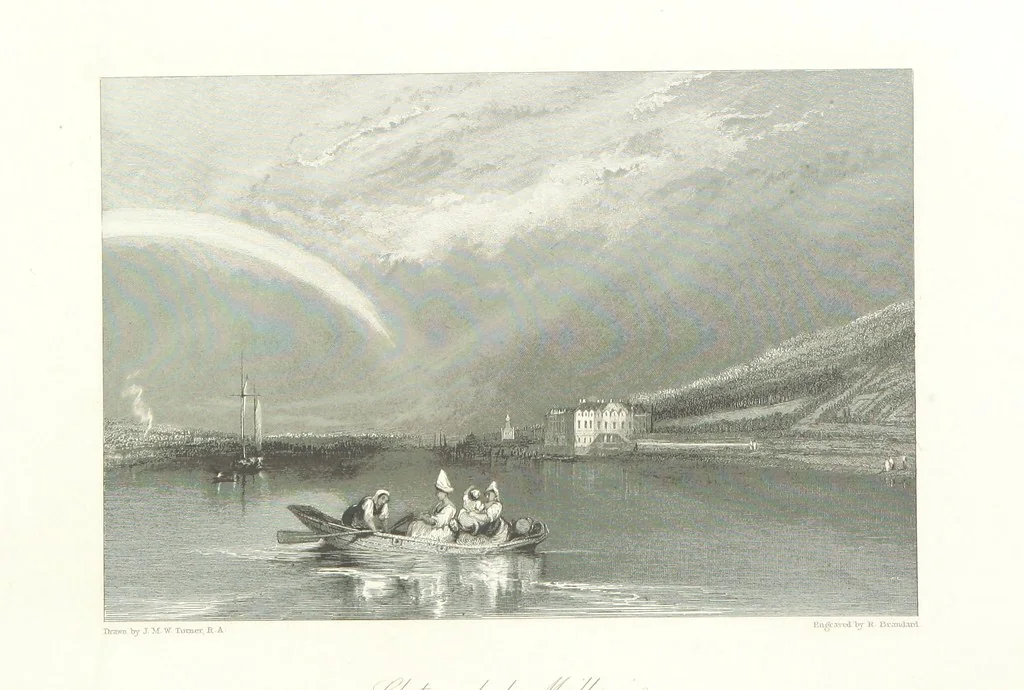 An illustration from Liber Fluviorum; or, River Scenery of France. Depicted in sixty-one line engravings from drawings by J. M. W. Turner ... With descriptive letter-press by Leitch Ritchie; and a biographical sketch by Alaric A. Watts, 1857, leaf 386