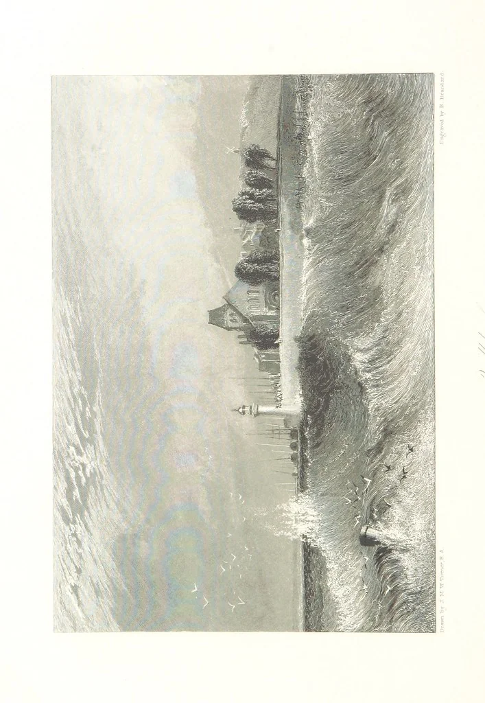 An illustration from Liber Fluviorum; or, River Scenery of France. Depicted in sixty-one line engravings from drawings by J. M. W. Turner ... With descriptive letter-press by Leitch Ritchie; and a biographical sketch by Alaric A. Watts, 1857, leaf 394