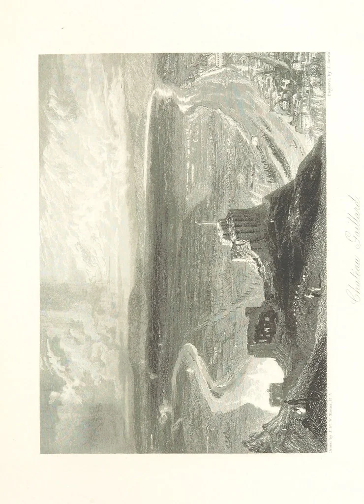 An illustration from Liber Fluviorum; or, River Scenery of France. Depicted in sixty-one line engravings from drawings by J. M. W. Turner ... With descriptive letter-press by Leitch Ritchie; and a biographical sketch by Alaric A. Watts, 1857, leaf 429