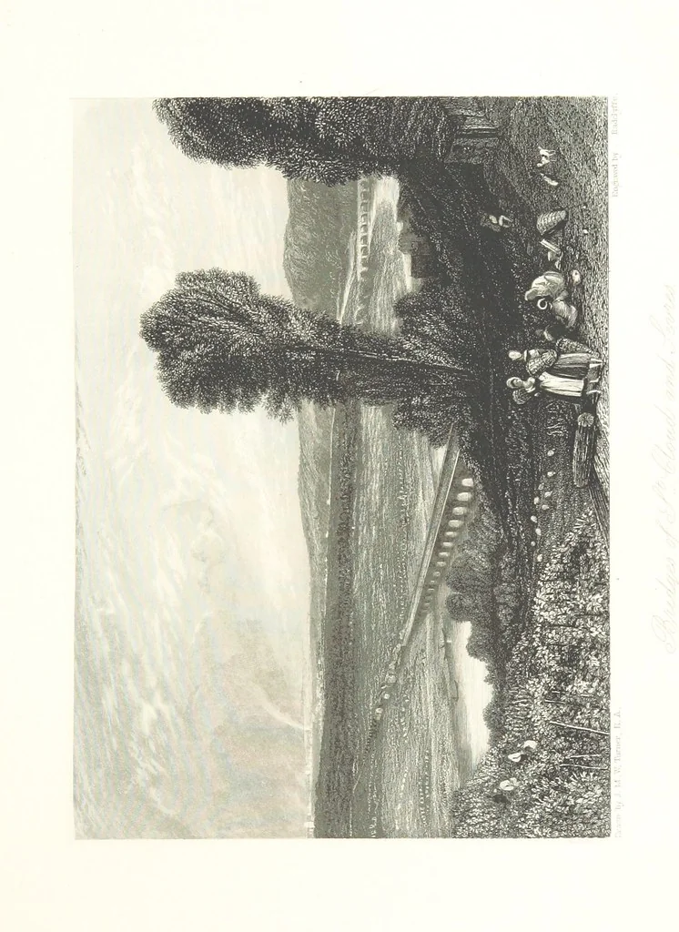 An illustration from Liber Fluviorum; or, River Scenery of France. Depicted in sixty-one line engravings from drawings by J. M. W. Turner ... With descriptive letter-press by Leitch Ritchie; and a biographical sketch by Alaric A. Watts, 1857, leaf 539