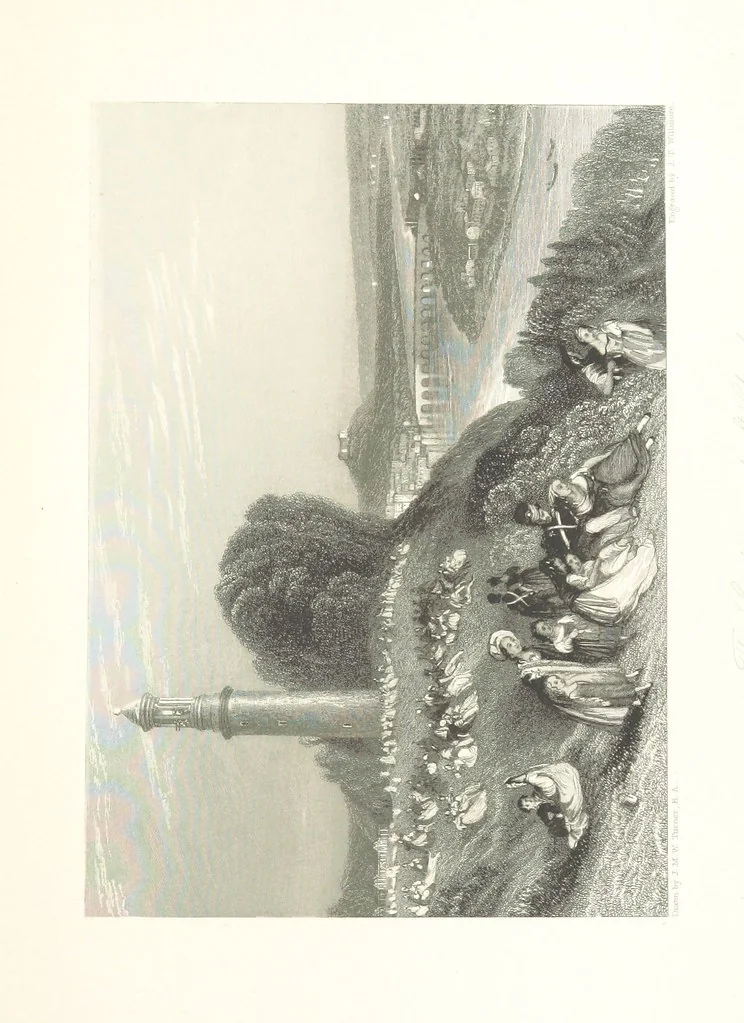 An illustration from Liber Fluviorum; or, River Scenery of France. Depicted in sixty-one line engravings from drawings by J. M. W. Turner ... With descriptive letter-press by Leitch Ritchie; and a biographical sketch by Alaric A. Watts, 1857, leaf 545