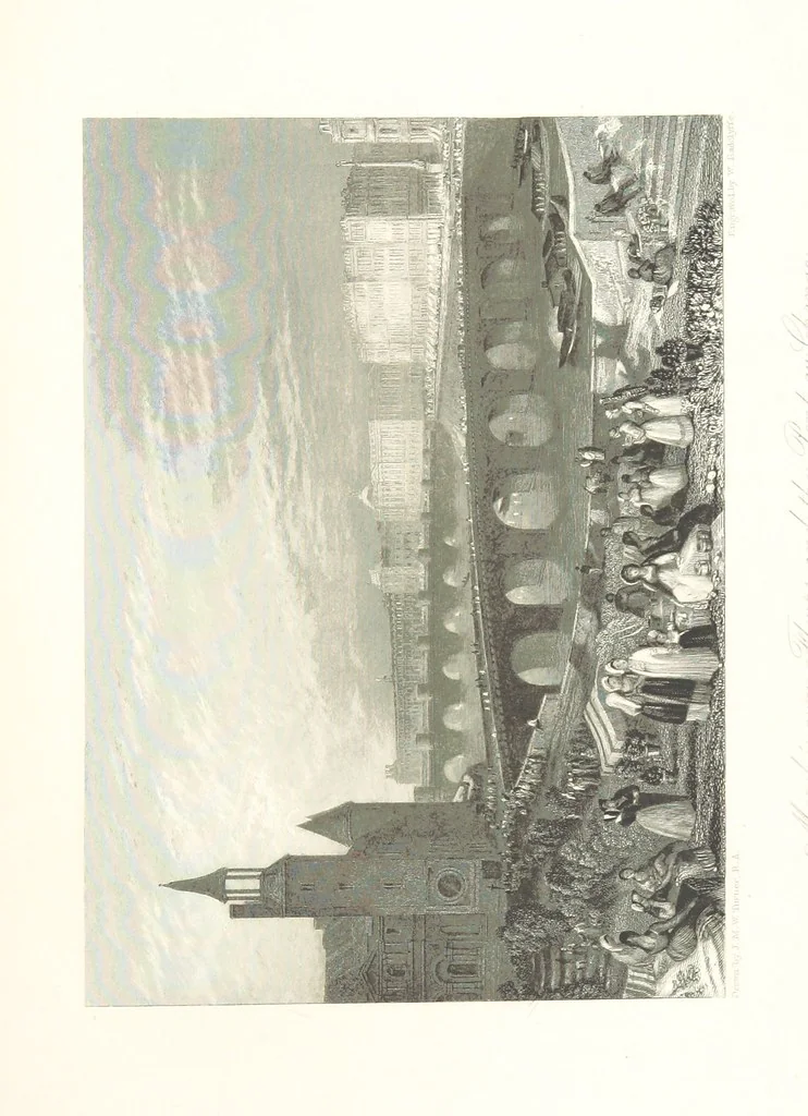 An illustration from Liber Fluviorum; or, River Scenery of France. Depicted in sixty-one line engravings from drawings by J. M. W. Turner ... With descriptive letter-press by Leitch Ritchie; and a biographical sketch by Alaric A. Watts, 1857, leaf 571