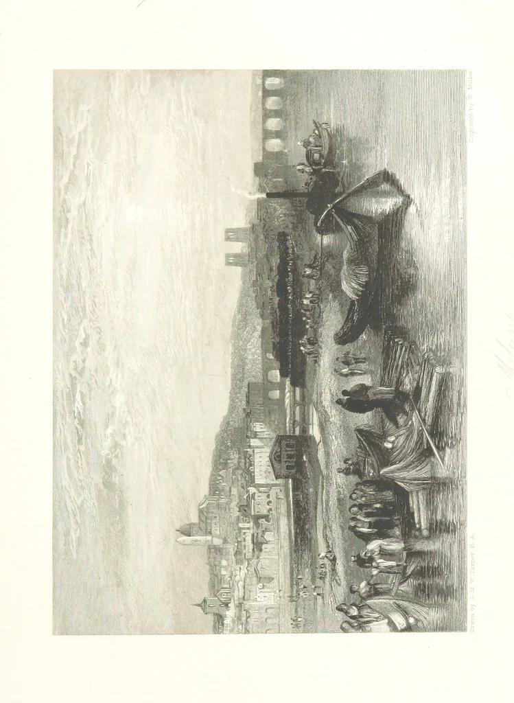 An illustration from Liber Fluviorum; or, River Scenery of France. Depicted in sixty-one line engravings from drawings by J. M. W. Turner ... With descriptive letter-press by Leitch Ritchie; and a biographical sketch by Alaric A. Watts, 1857, leaf 615