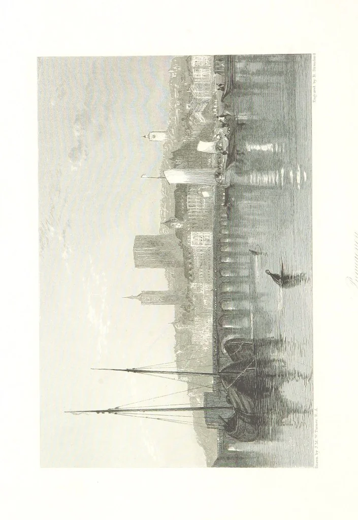 An illustration from Liber Fluviorum; or, River Scenery of France. Depicted in sixty-one line engravings from drawings by J. M. W. Turner ... With descriptive letter-press by Leitch Ritchie; and a biographical sketch by Alaric A. Watts, 1857, leaf 78