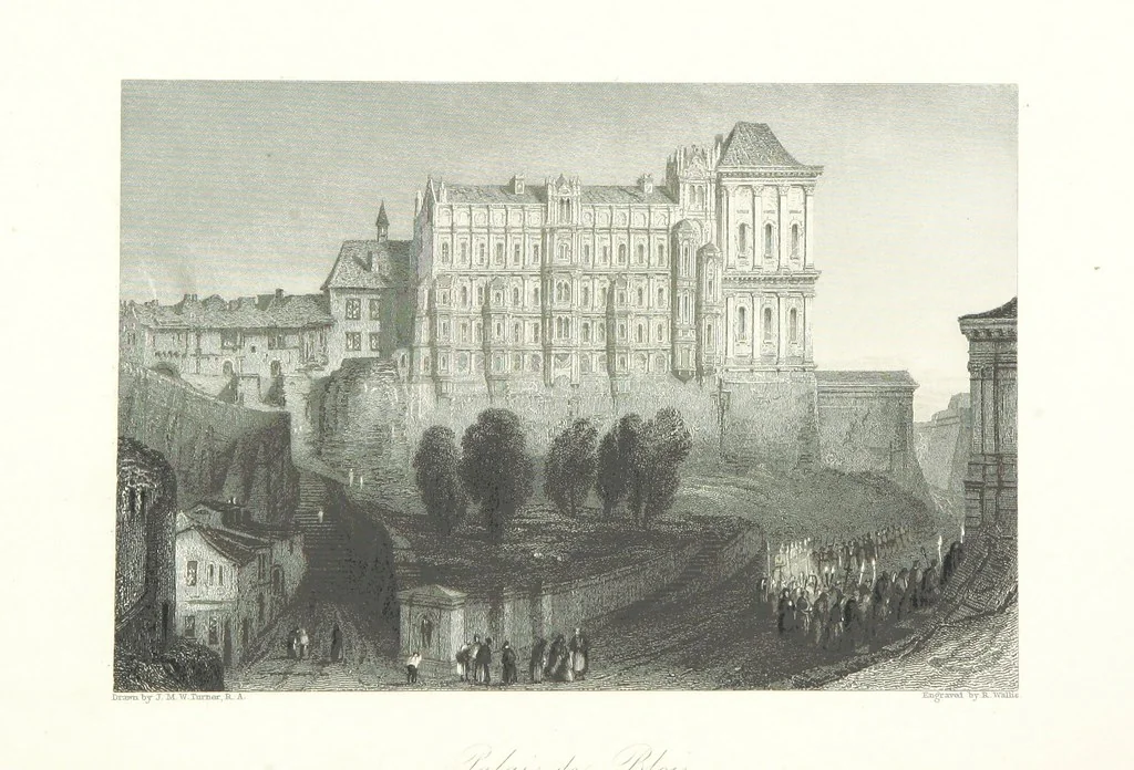 An illustration from Liber Fluviorum; or, River Scenery of France. Depicted in sixty-one line engravings from drawings by J. M. W. Turner ... With descriptive letter-press by Leitch Ritchie; and a biographical sketch by Alaric A. Watts, 1857, leaf 84