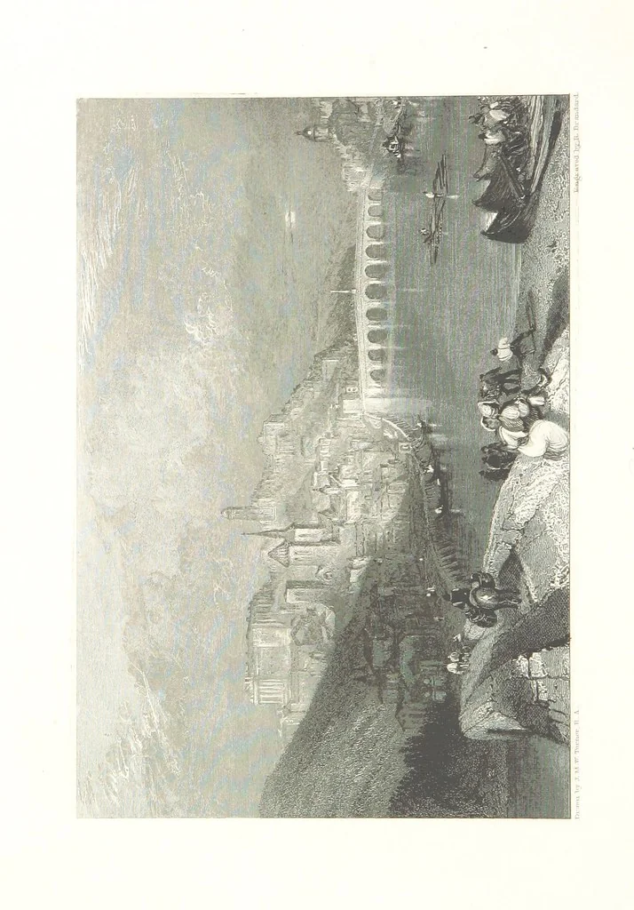 An illustration from Liber Fluviorum; or, River Scenery of France. Depicted in sixty-one line engravings from drawings by J. M. W. Turner ... With descriptive letter-press by Leitch Ritchie; and a biographical sketch by Alaric A. Watts, 1857, leaf 90
