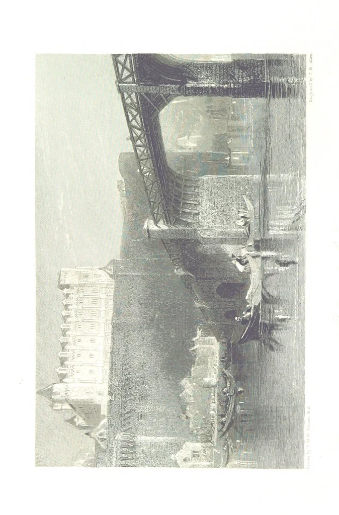 An illustration from Turner's Rivers of France, with an introduction by John Ruskin. A series of ... steel engravings, ... described by L. Ritchie. With a biography of the artists by A. A. Watts, 1887, leaf 104